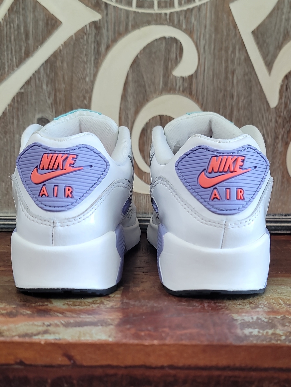 🔥 Nike Air Max 90 (Special Edition) 'White Dark Purple Dust' Wmns 6.5 Good Cond - Picture 8 of 16